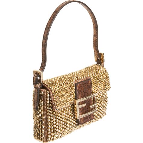 fendi gold womens bag